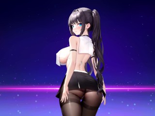 Beautiful 2D Anime Girl with Big Boobs and Ass