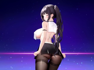 Beautiful 2D Anime Girl with Big Boobs and Ass