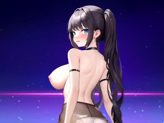 Beautiful 2D Anime Girl with Big Boobs and Ass
