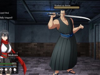 Samurai vandalism - A sexy samurai vs a huge werewolf, hardcore scene