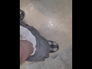 Panties on backwards and inside out to add more stains