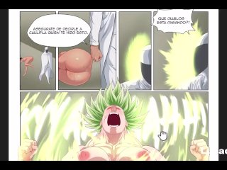 Super sayayin se folla a una tipa con grandes tetas y coño, al final le derrama la leche en el culo