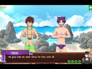 Gameplay - Yoichi fucking on the beach - HentaiGameYaoi