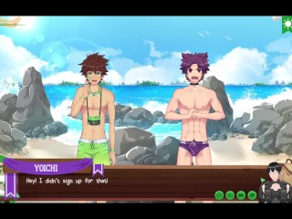 Gameplay - Yoichi fucking on the beach - HentaiGameYaoi