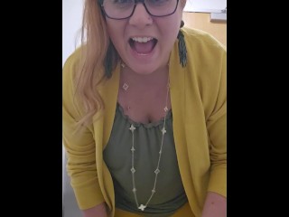 Milf Flashing Tits In Public Restroom