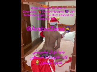 Cheating Mrs Claus Chocolate BBC Santa gives her a beating for Fucking the Elves ArabicZena & Jason👑