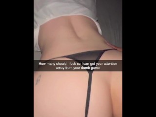 College Teen Snapchats Cheating With Football Player and sends to Boyfriend bc of Fortnite game