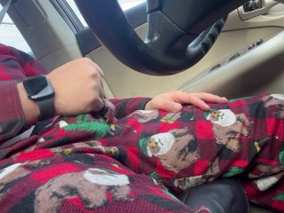 Hand job in my car In on Christmas.