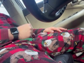 Hand job in my car In on Christmas.