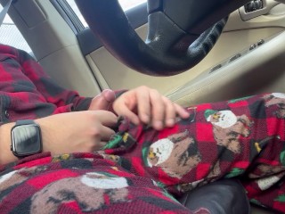 Hand job in my car In on Christmas.