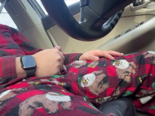 Hand job in my car In on Christmas.