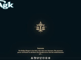 Raiden shogun gets fucked in the woods and gets creampied by Aether Genshin Impact Porn Sex