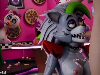 Chica and Roxy are having fun after party