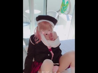 1.Blue Archive Koharu electric massager, nipple and direct caresses over panties and clitoris♥️