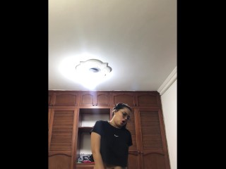 Neighbor my parents left me alone at home come fuck me