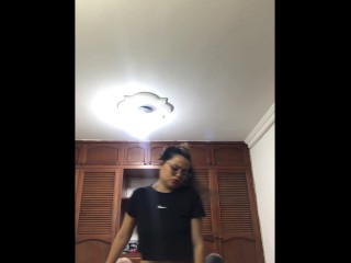 Neighbor my parents left me alone at home come fuck me