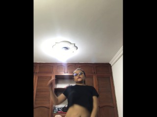 Neighbor my parents left me alone at home come fuck me