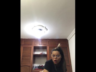 Neighbor my parents left me alone at home come fuck me