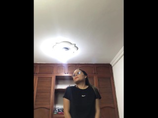 Neighbor my parents left me alone at home come fuck me