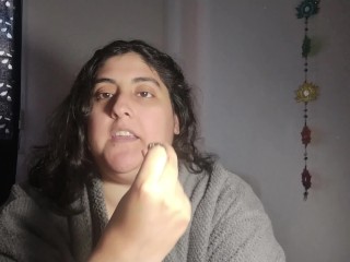 JOI game femdom CEI latina domme makes you eat your cum and edge like crazy