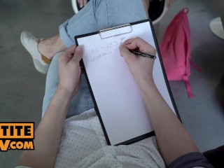 POV - Poppy Pleasure in a raunchy casting call fuck