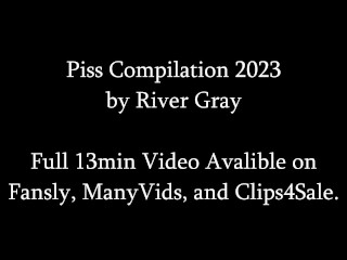 Trans Man Piss Compilation 2023 - River Gray