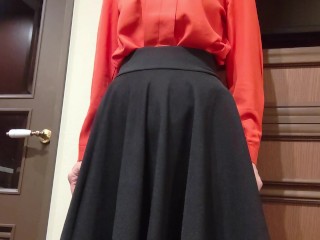 素人パンスト熟女のお触り＆べちょぺちょディープキス手マン