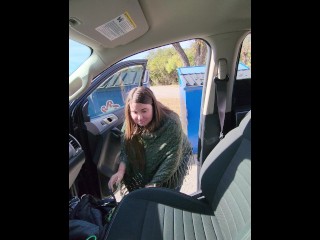 Trying not to flash everyone at the campsite.