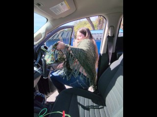 Trying not to flash everyone at the campsite.