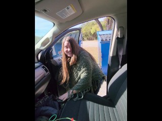 Trying not to flash everyone at the campsite.