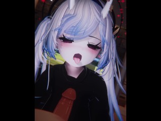 [VRChat ERP] Booth babe rides you and gets her tight pussy filled with cum