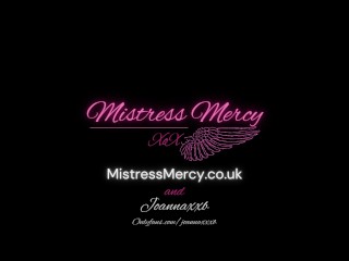 Mistress Mercy Makes Joanna Take A Foot Long Strapon