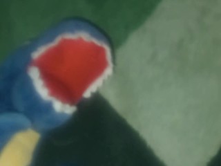 Appearance Plush toy Blue dinosaur t-rex