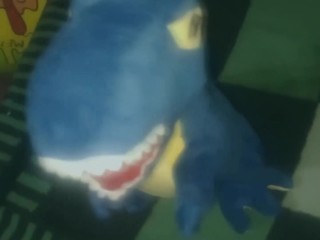 Appearance Plush toy Blue dinosaur t-rex