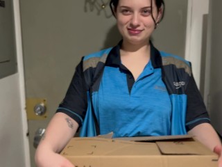 Latina Delivery Girl Finds The Wrong Apartment