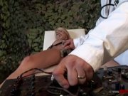 Bound girl electrocuted and banged