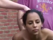 Rough catfight at a carwash