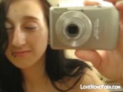 Teen girl self shot video