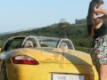 W4B Little Caprice masturbating in Porsche