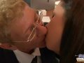 Young slut maid fucks old boss to keep job