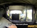 FakeTaxi - Posh blonde caught having a piss