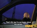 FakeTaxi Blonde gets her kit off in taxi cab