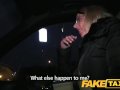 FakeTaxi Blonde gets her kit off in taxi cab
