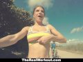 Busty Teen Gets Fucked After Workout