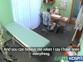 FakeHospital Patient gives nurse a cream pie