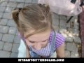 Petite Baby Sitter Caught Masturbating