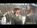 military lady gets soldiers cum