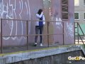 Teen pissing compilation as girls pee outside