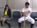 Miku Airi Asian schoolgirl blows a big dick