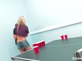 Beer pong w/ Brooke & Kayme turns into 4some